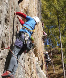 rock climbing